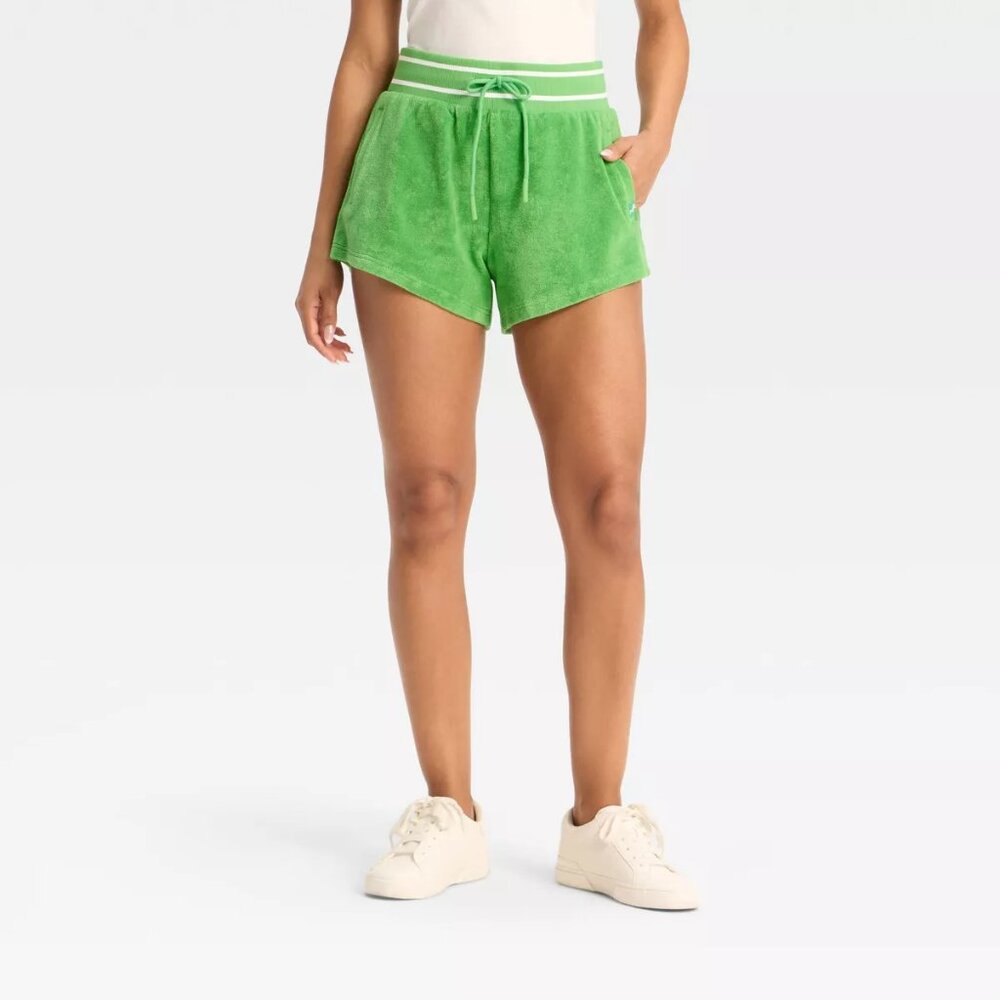 JoyLab Women's Towel Terry High-Rise Shorts